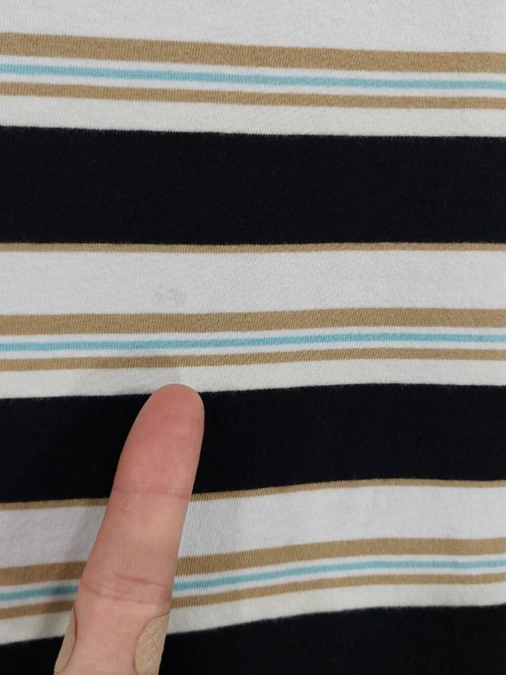 Retro Guess Originals T-Shirt Men's Sz M, Rogers Striped, Embroidered Spellout - Picture 6 of 8